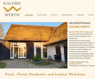 Galerie Werth Usedom: Logo | Karten | Plakate | Website